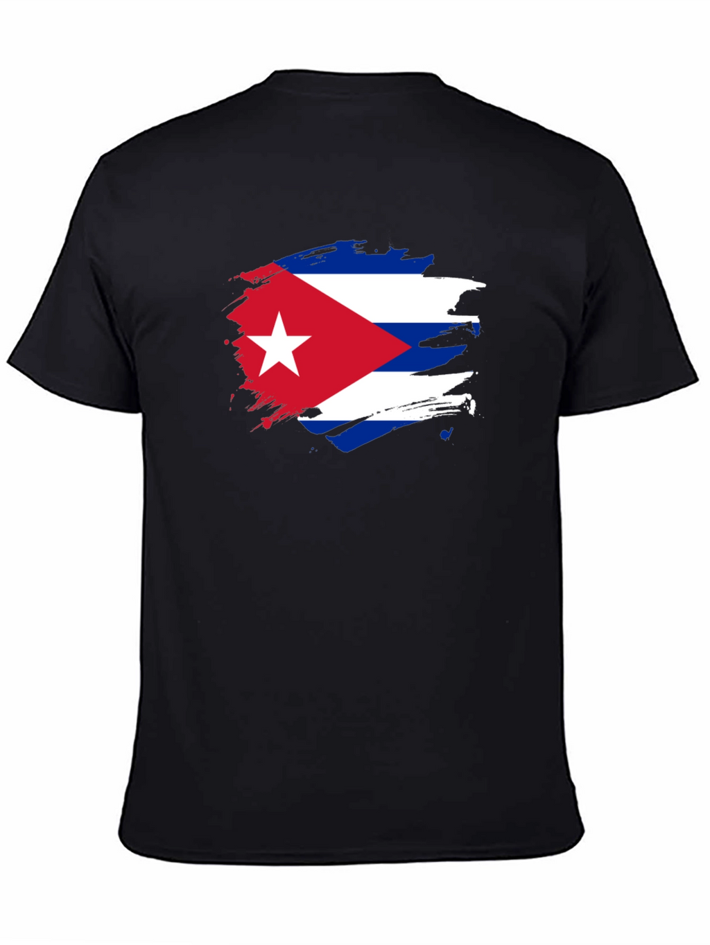 Cuban Flag Graphic Print T-Shirt