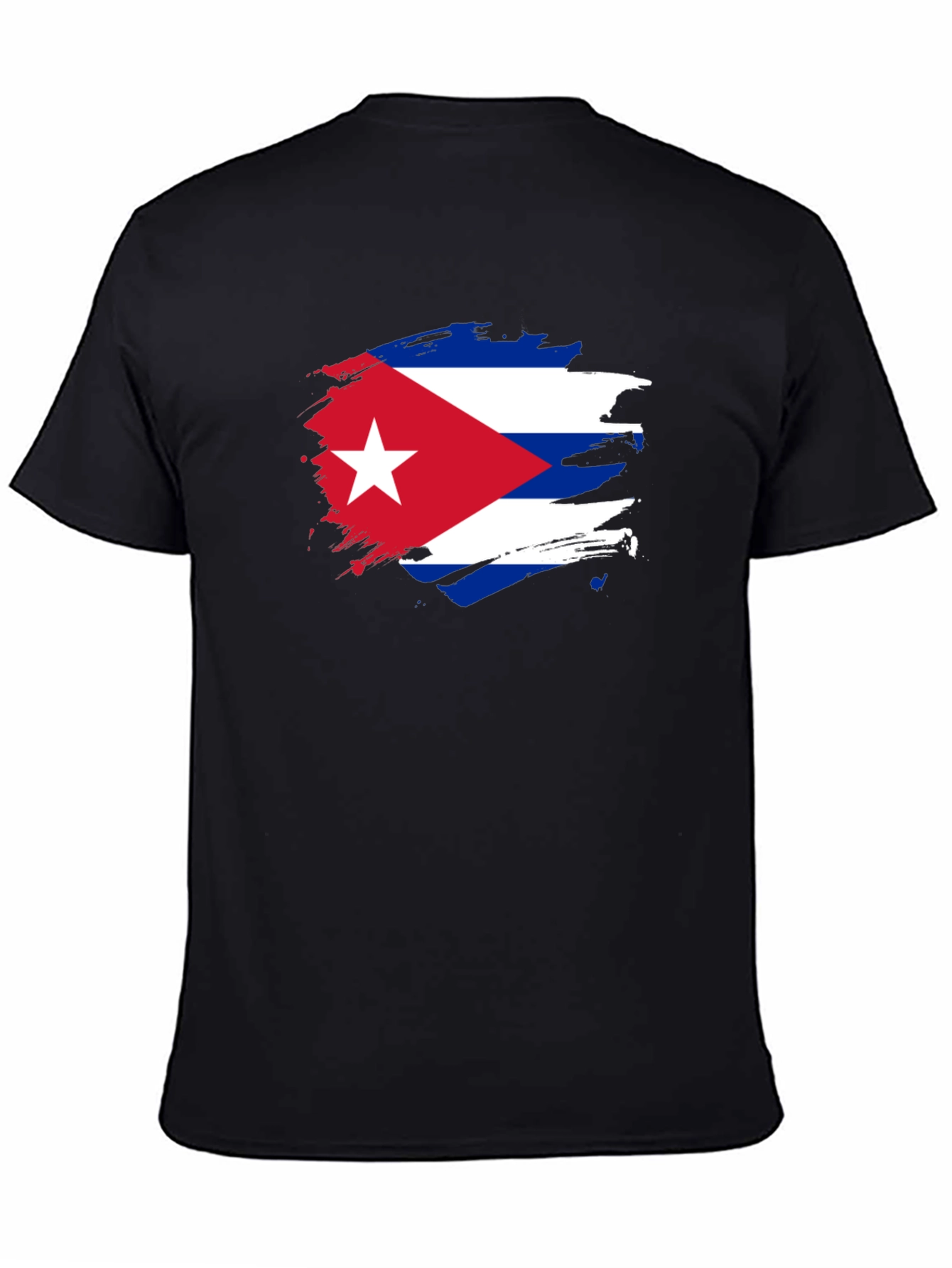 Cuban Flag Graphic Print T-Shirt