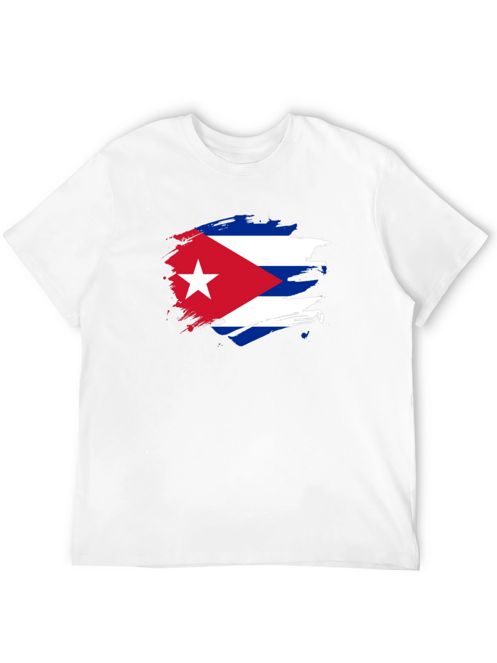 Cuban Flag Graphic Print T-Shirt