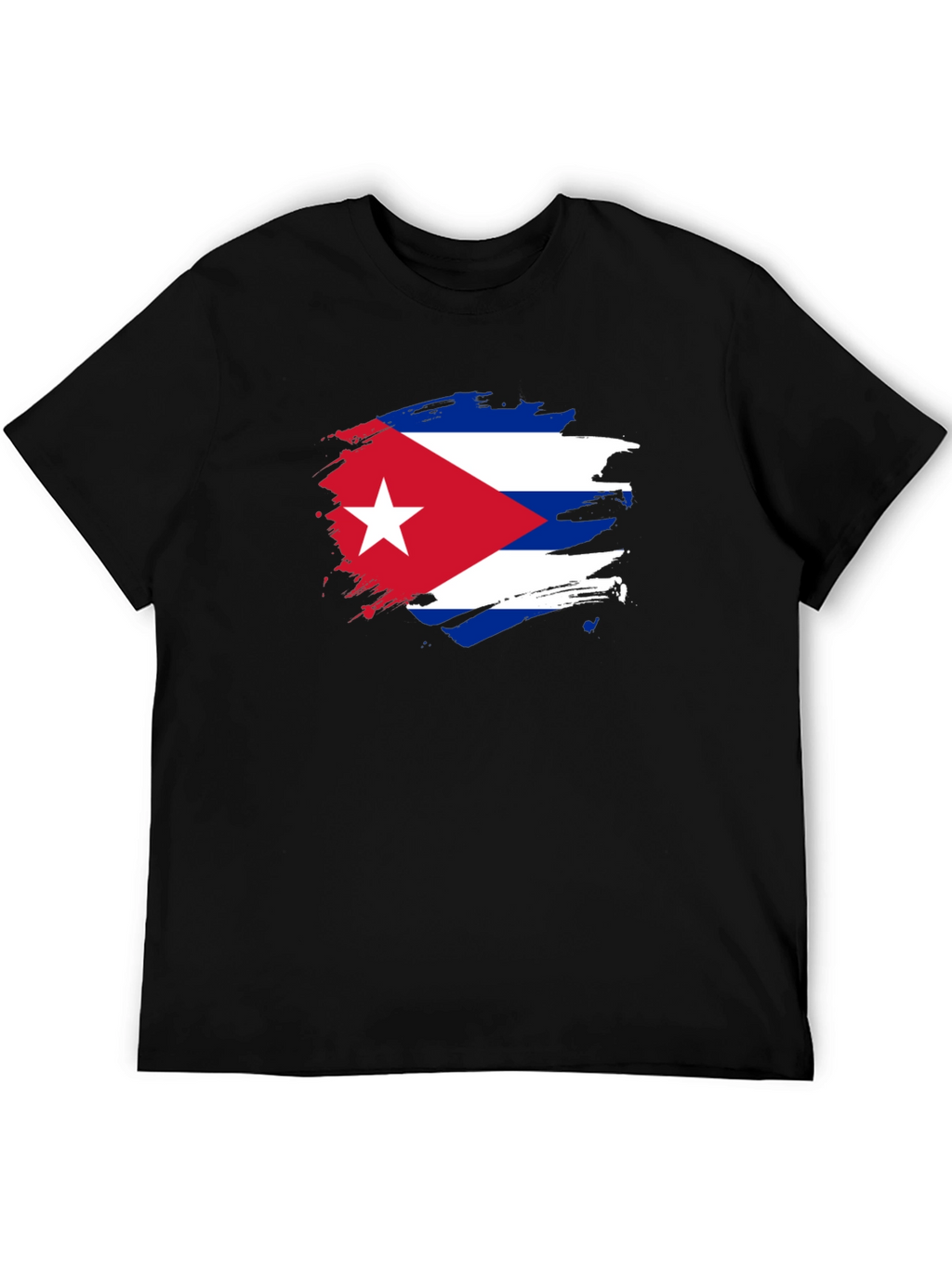 Cuban Flag Graphic Print T-Shirt