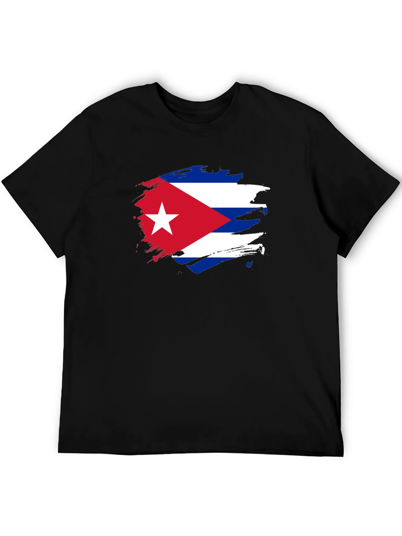 Cuban Flag Graphic Print T-Shirt