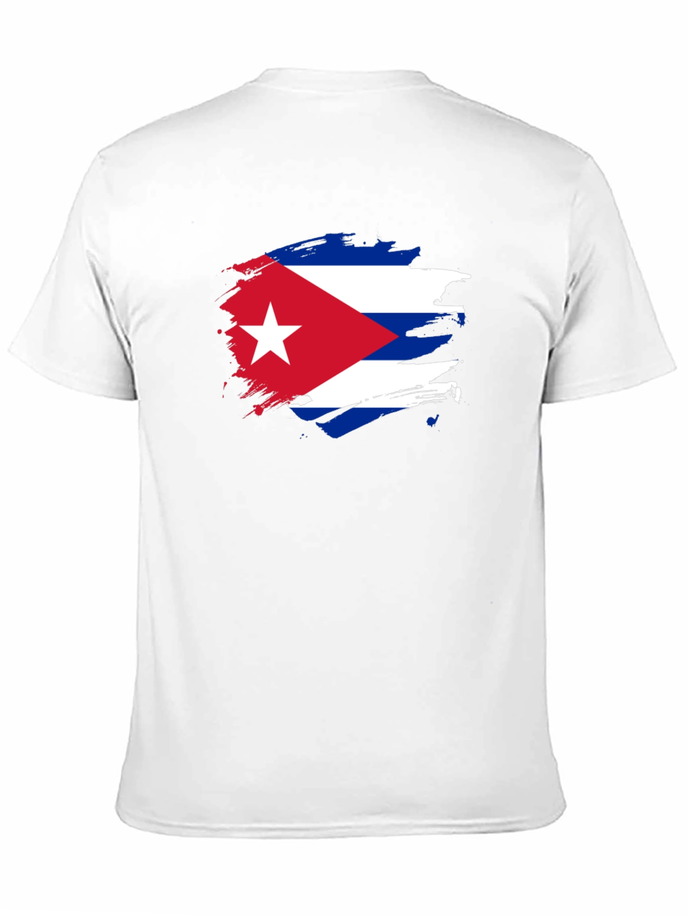 Cuban Flag Graphic Print T-Shirt
