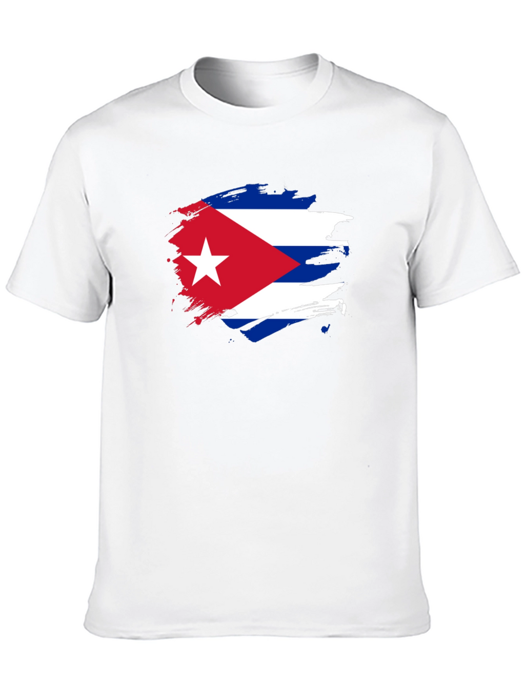 Cuban Flag Graphic Print T-Shirt