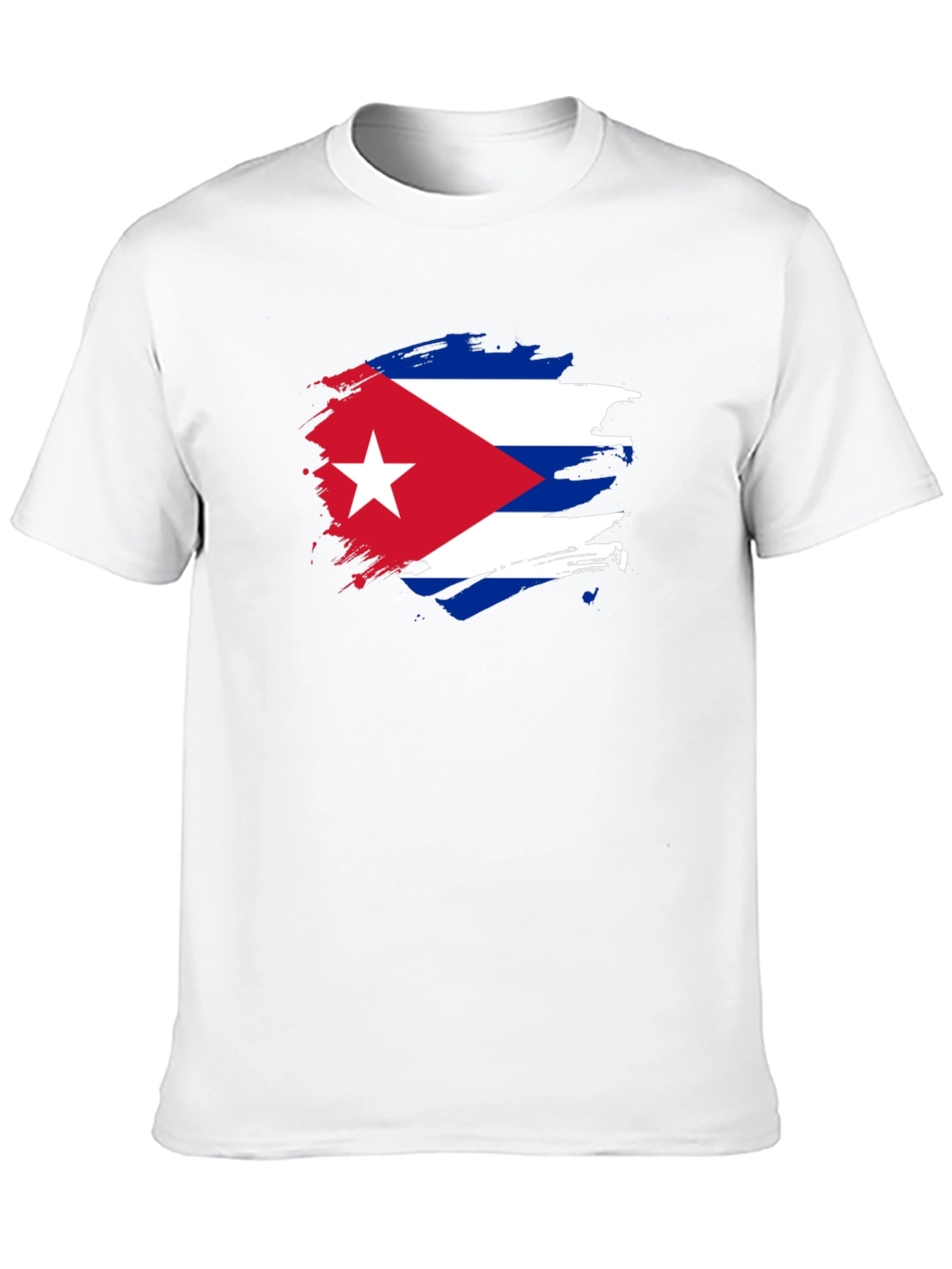 Cuban Flag Graphic Print T-Shirt