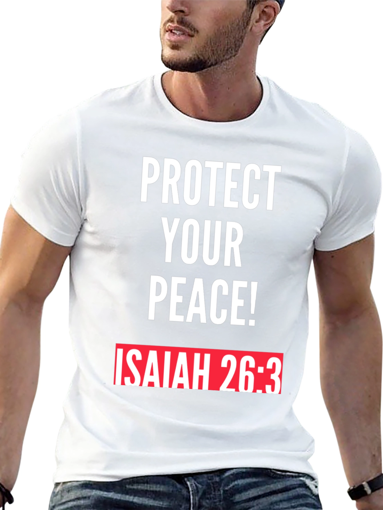 Protect Your Peace T-Shirt Isaiah 26:3 Black