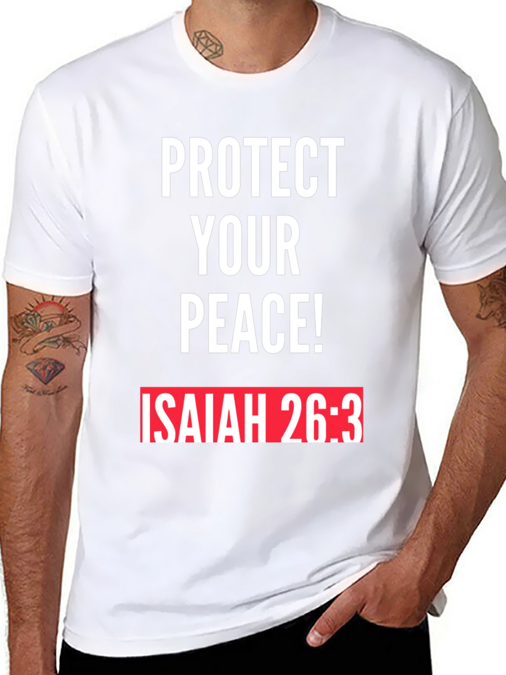 Protect Your Peace T-Shirt Isaiah 26:3 Black