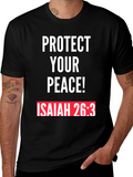 Protect Your Peace T-Shirt Isaiah 26:3 Black