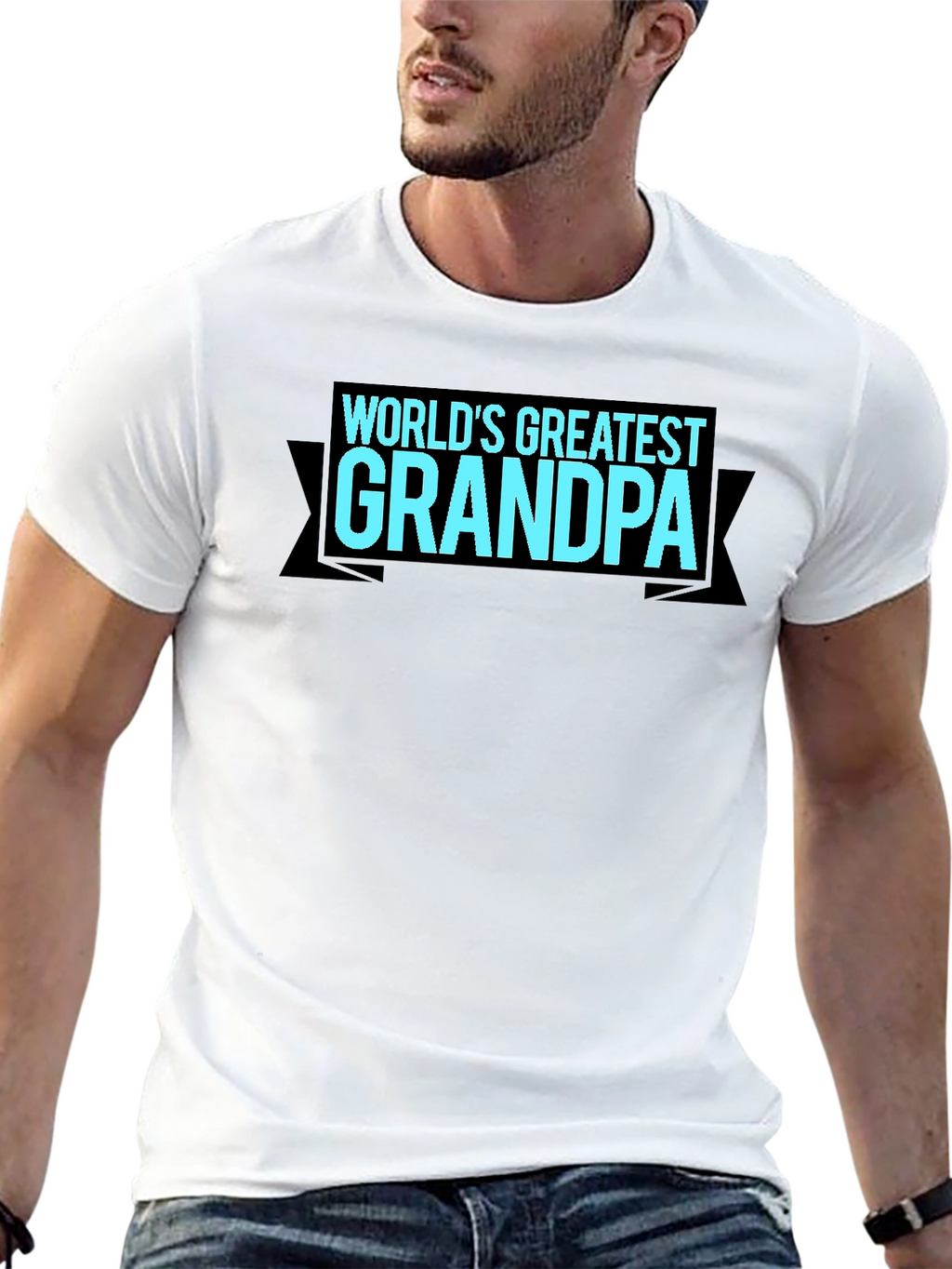 Worlds Greatest Grandpa T-Shirt - Black