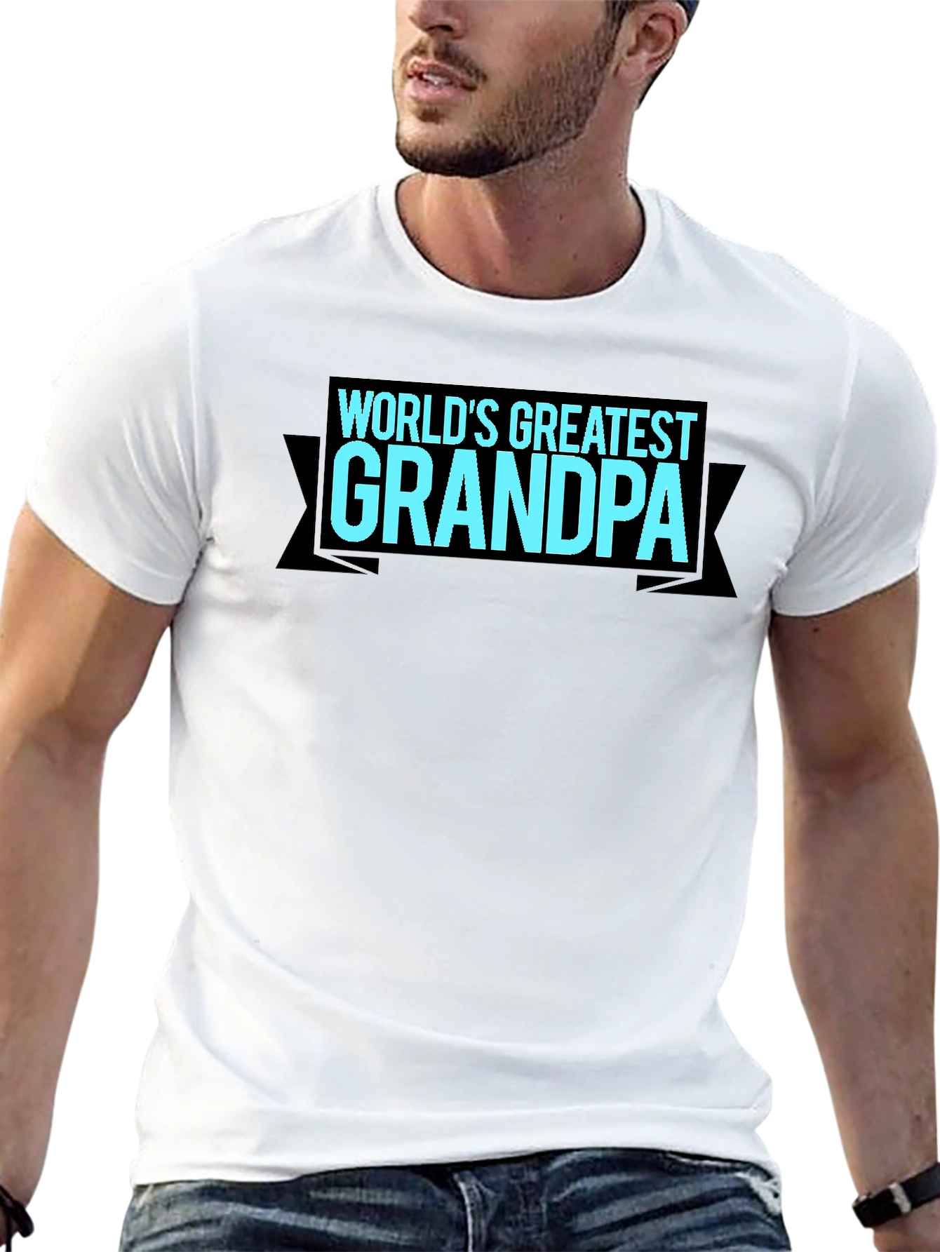 Worlds Greatest Grandpa T-Shirt - Black