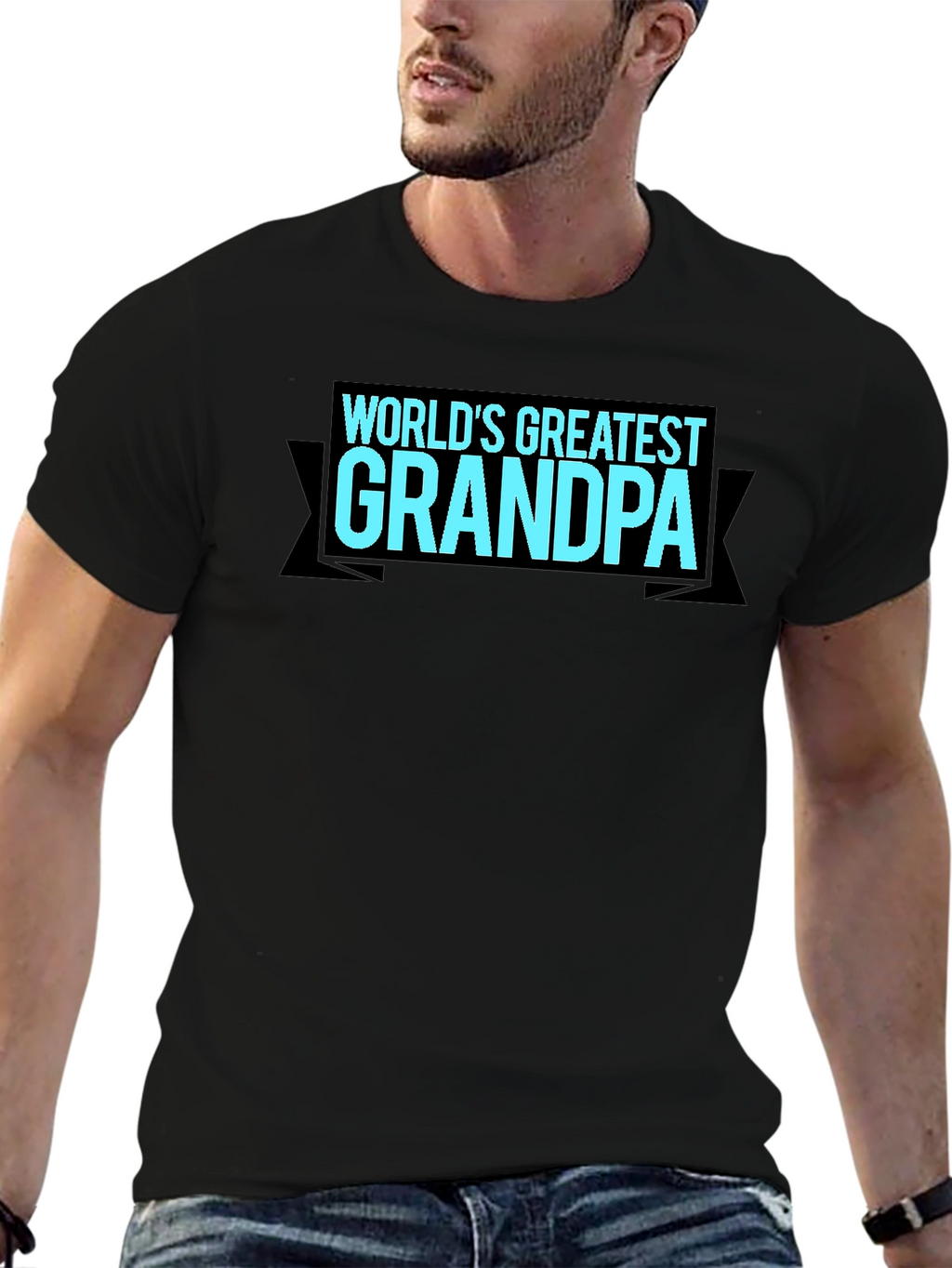 Worlds Greatest Grandpa T-Shirt - Black