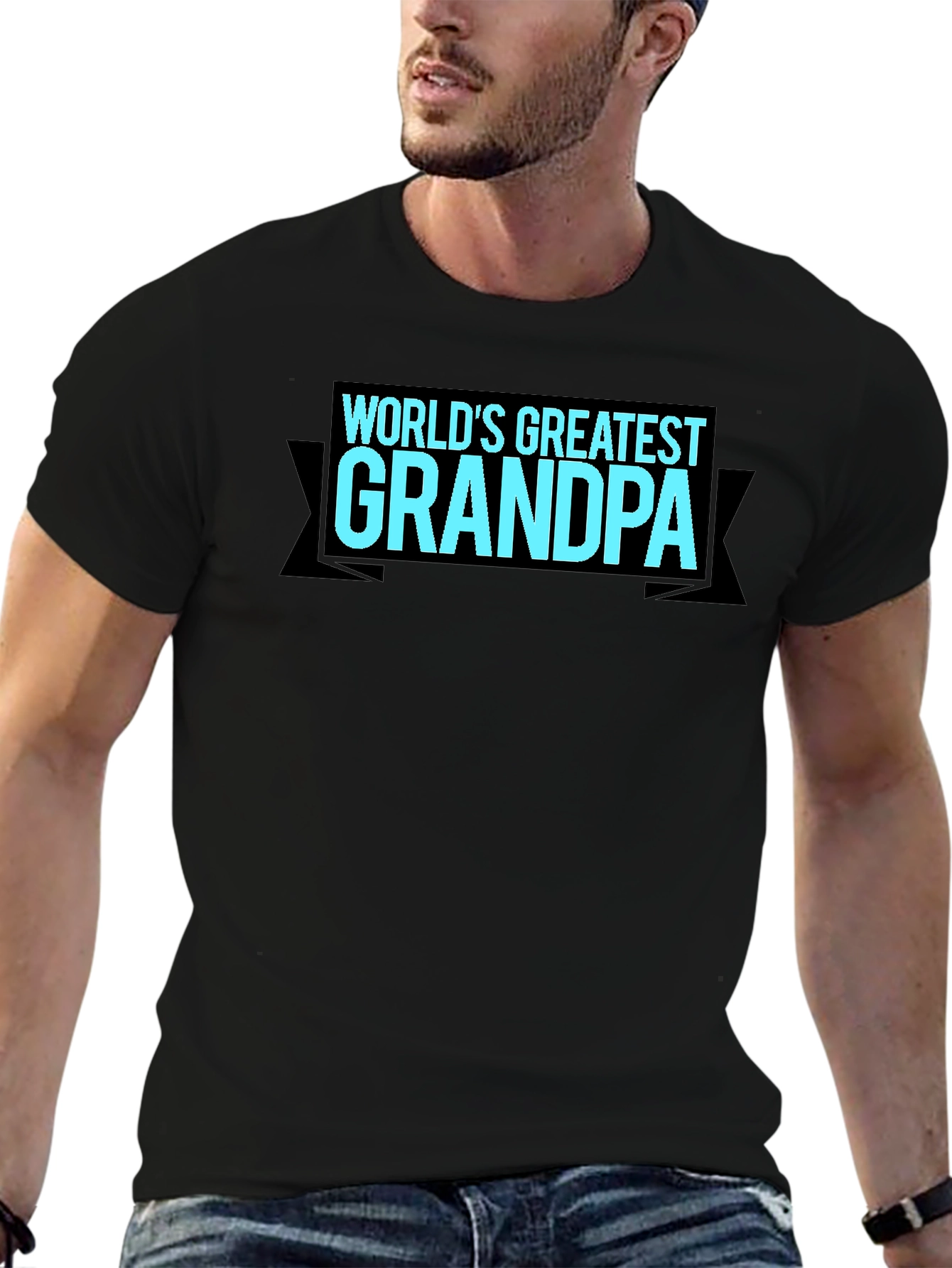 Worlds Greatest Grandpa T-Shirt - Black