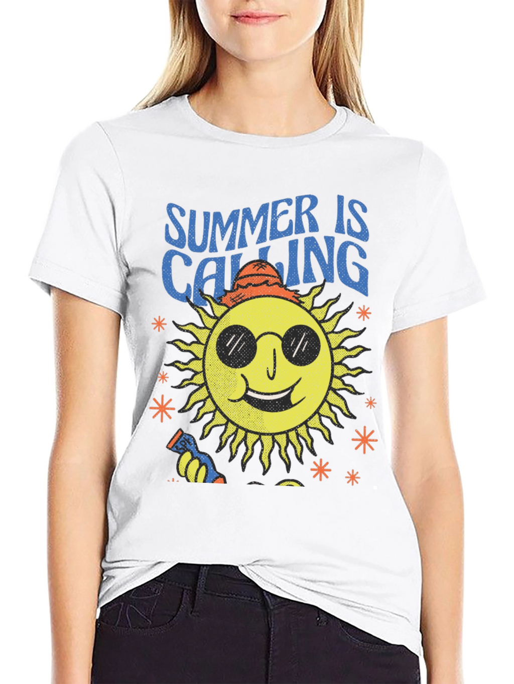 Summer Calling Sun Graphic T-Shirt