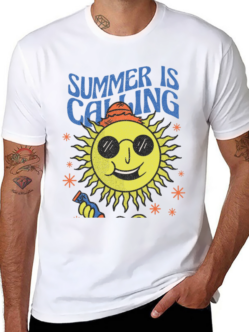 Summer Calling Sun Graphic T-Shirt