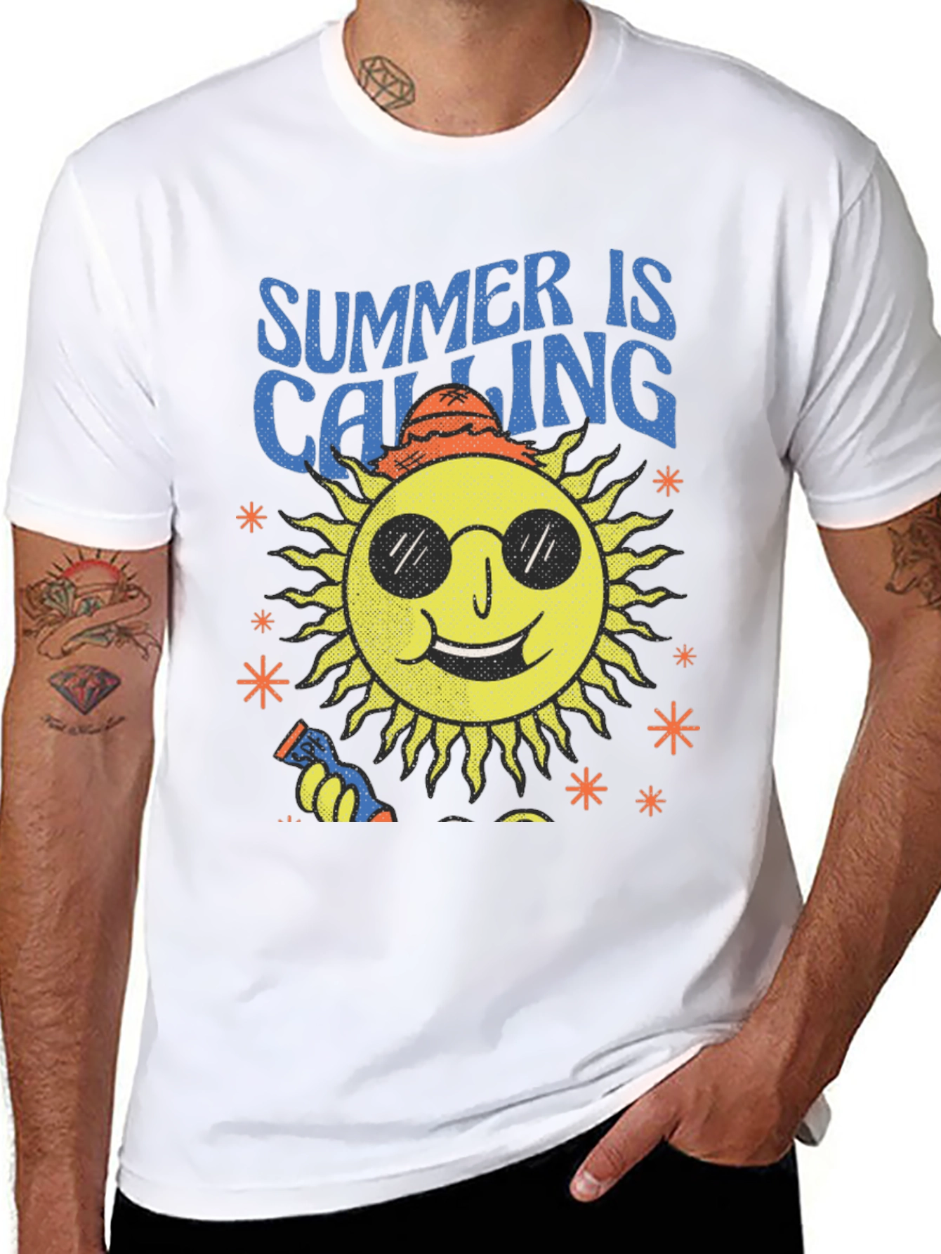 Summer Calling Sun Graphic T-Shirt