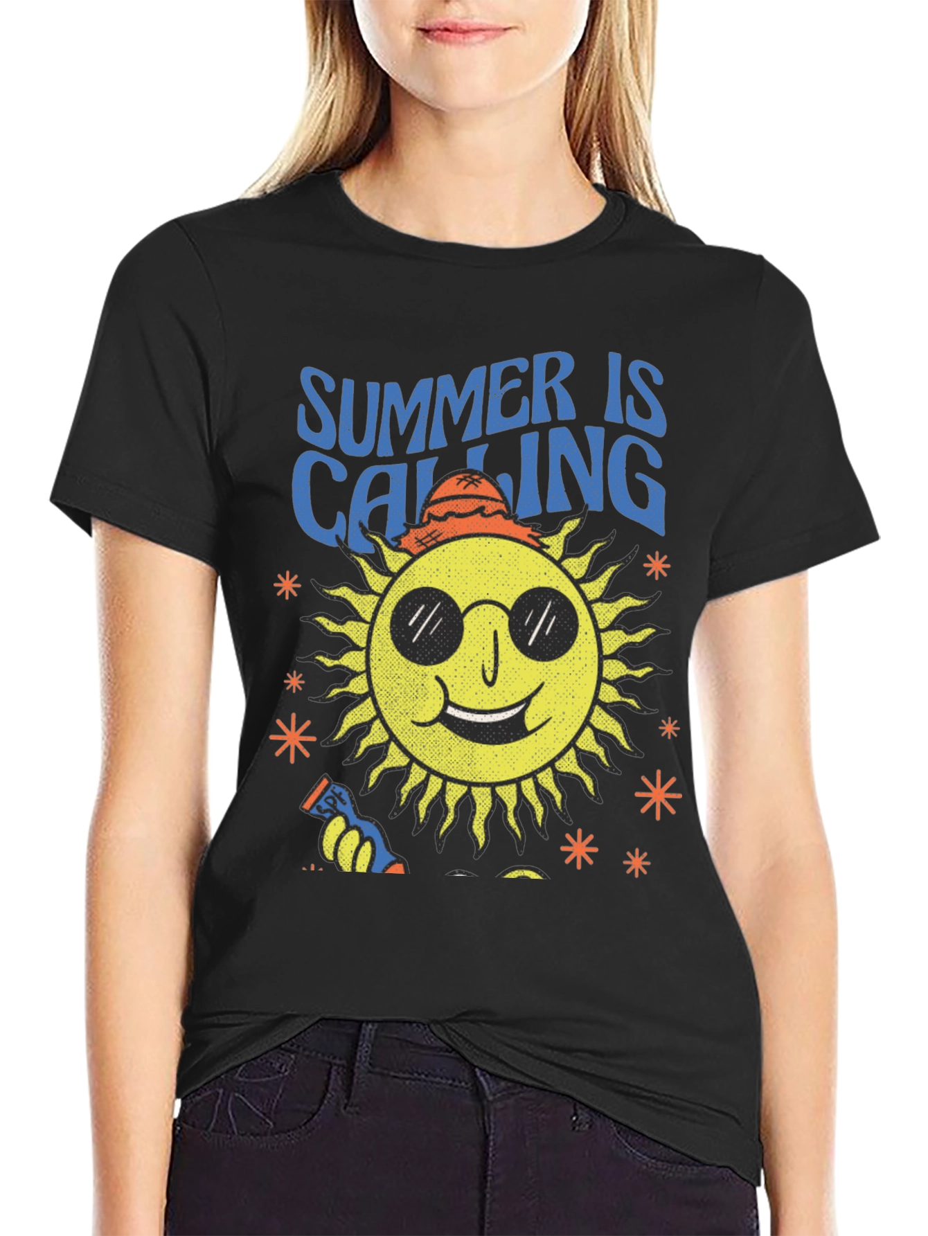 Summer Calling Sun Graphic T-Shirt
