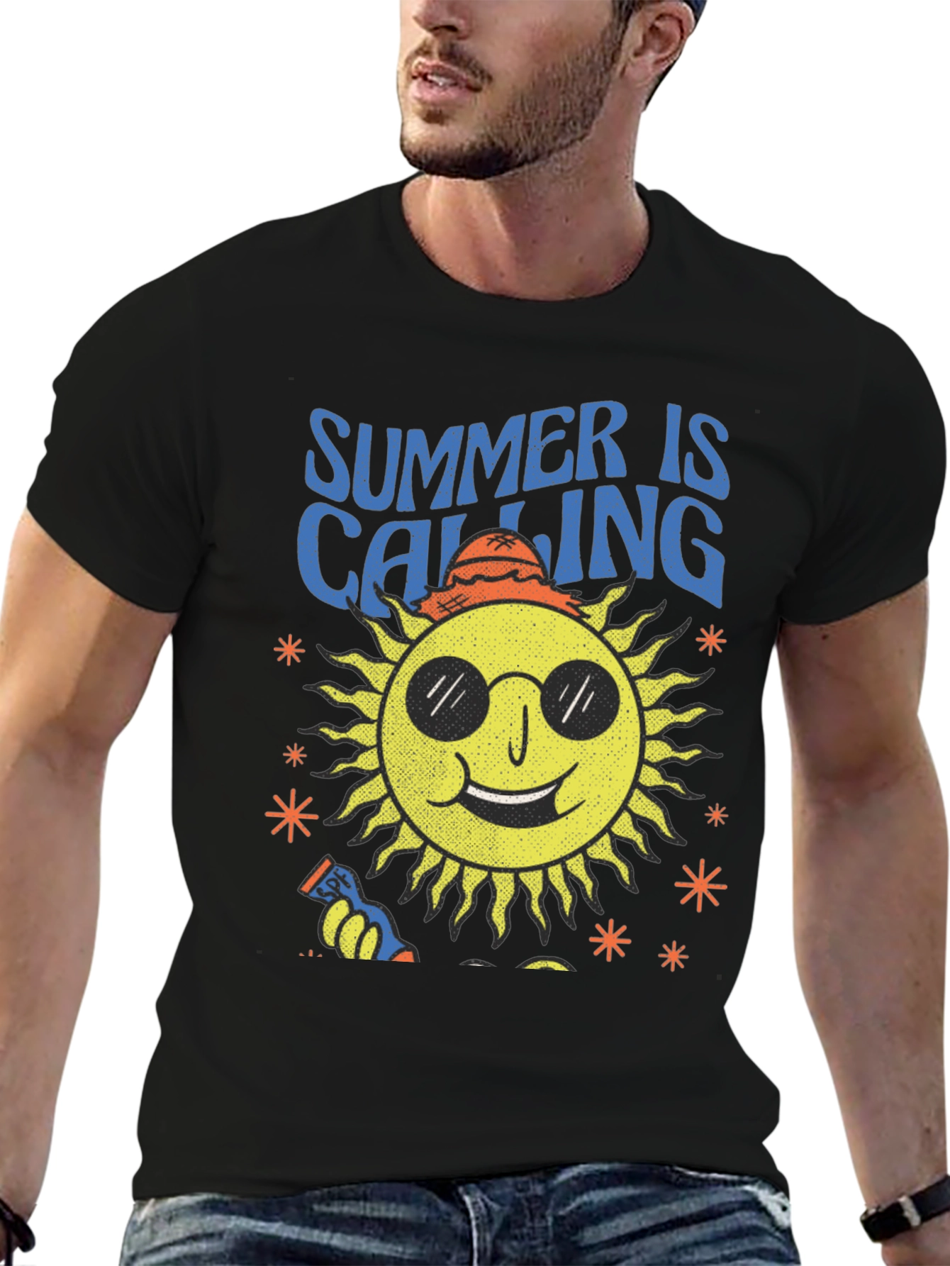 Summer Calling Sun Graphic T-Shirt