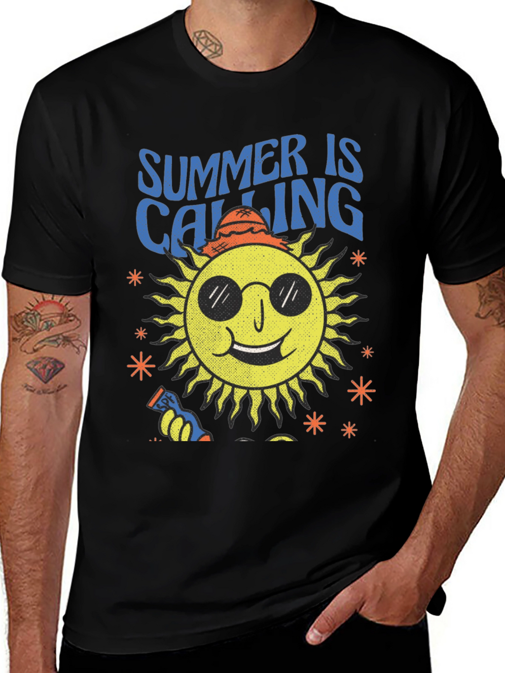 Summer Calling Sun Graphic T-Shirt