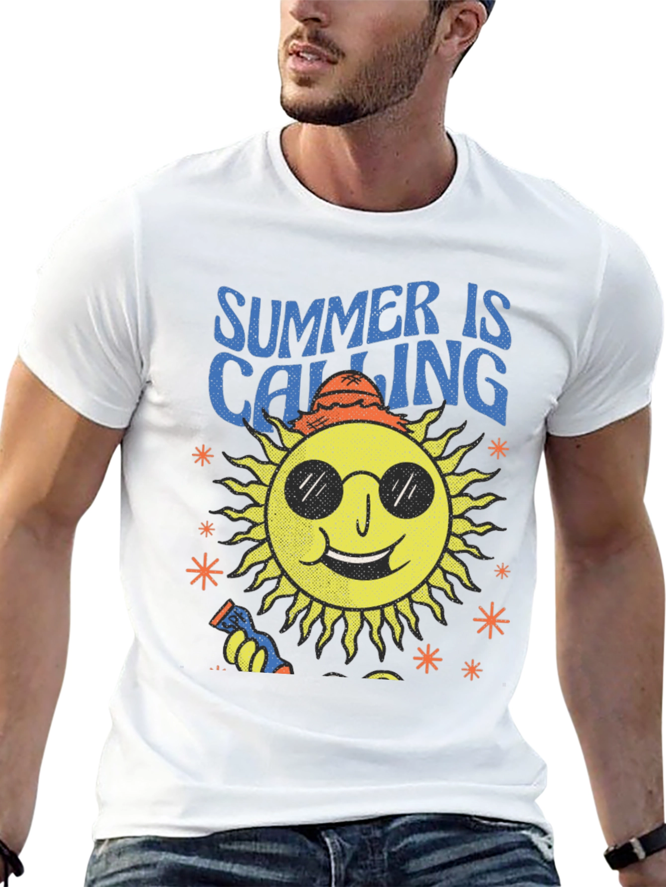 Summer Calling Sun Graphic T-Shirt