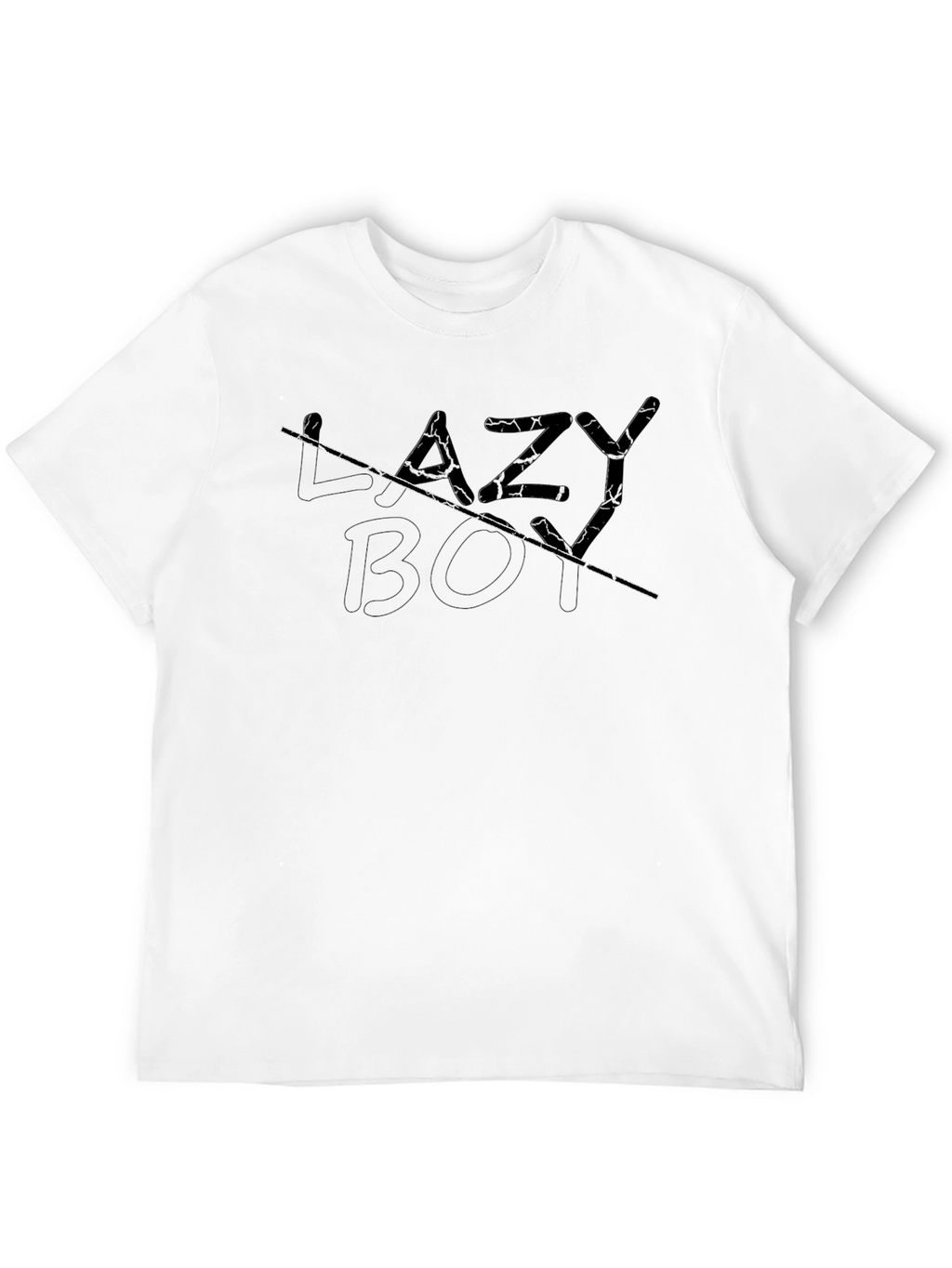 Lazy Boy Graphic Black T-Shirt