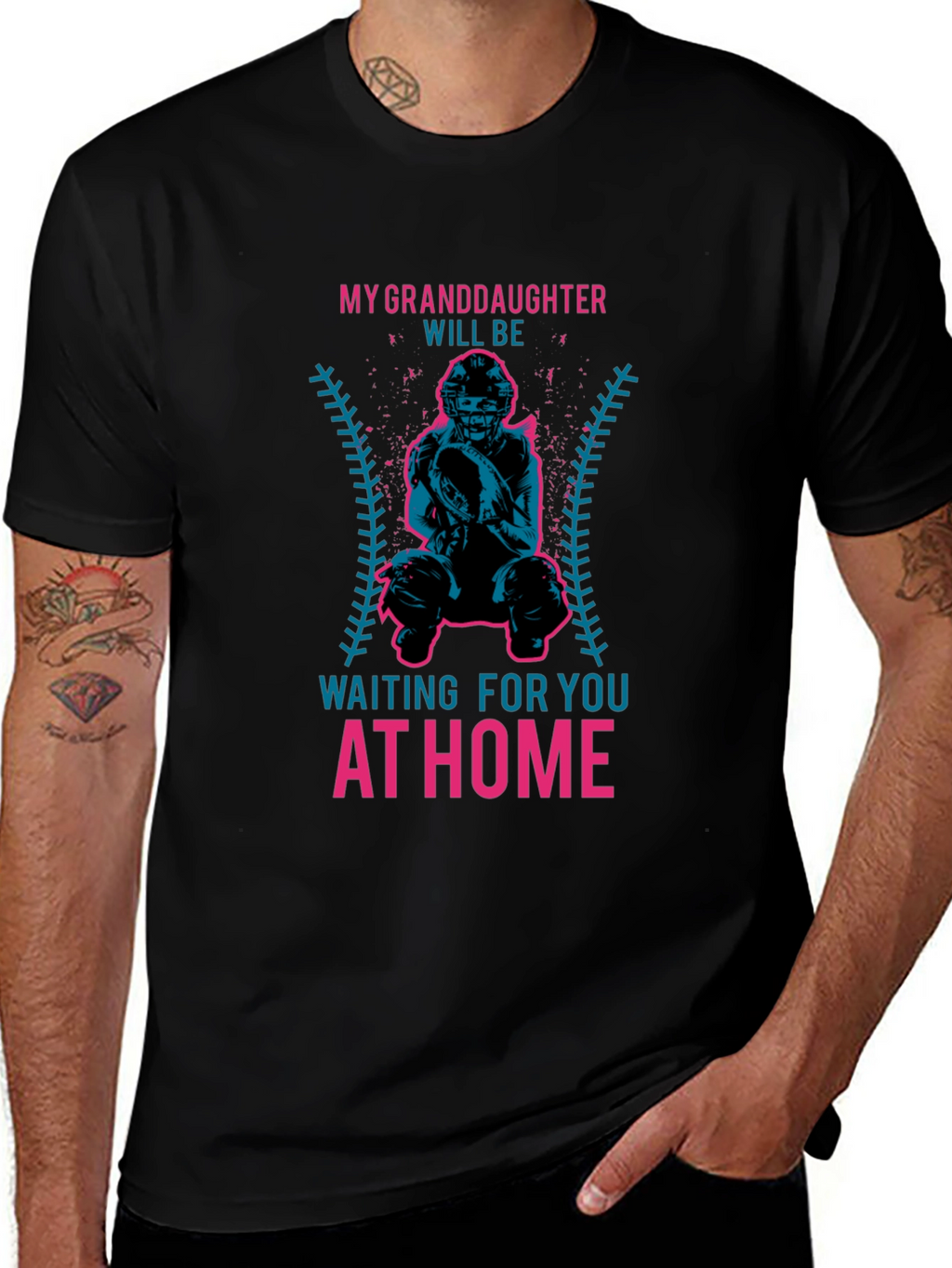Granddaughter Baseball Catcher T-Shirt