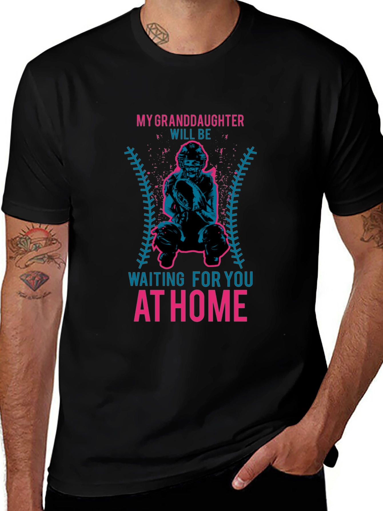 Granddaughter Baseball Catcher T-Shirt