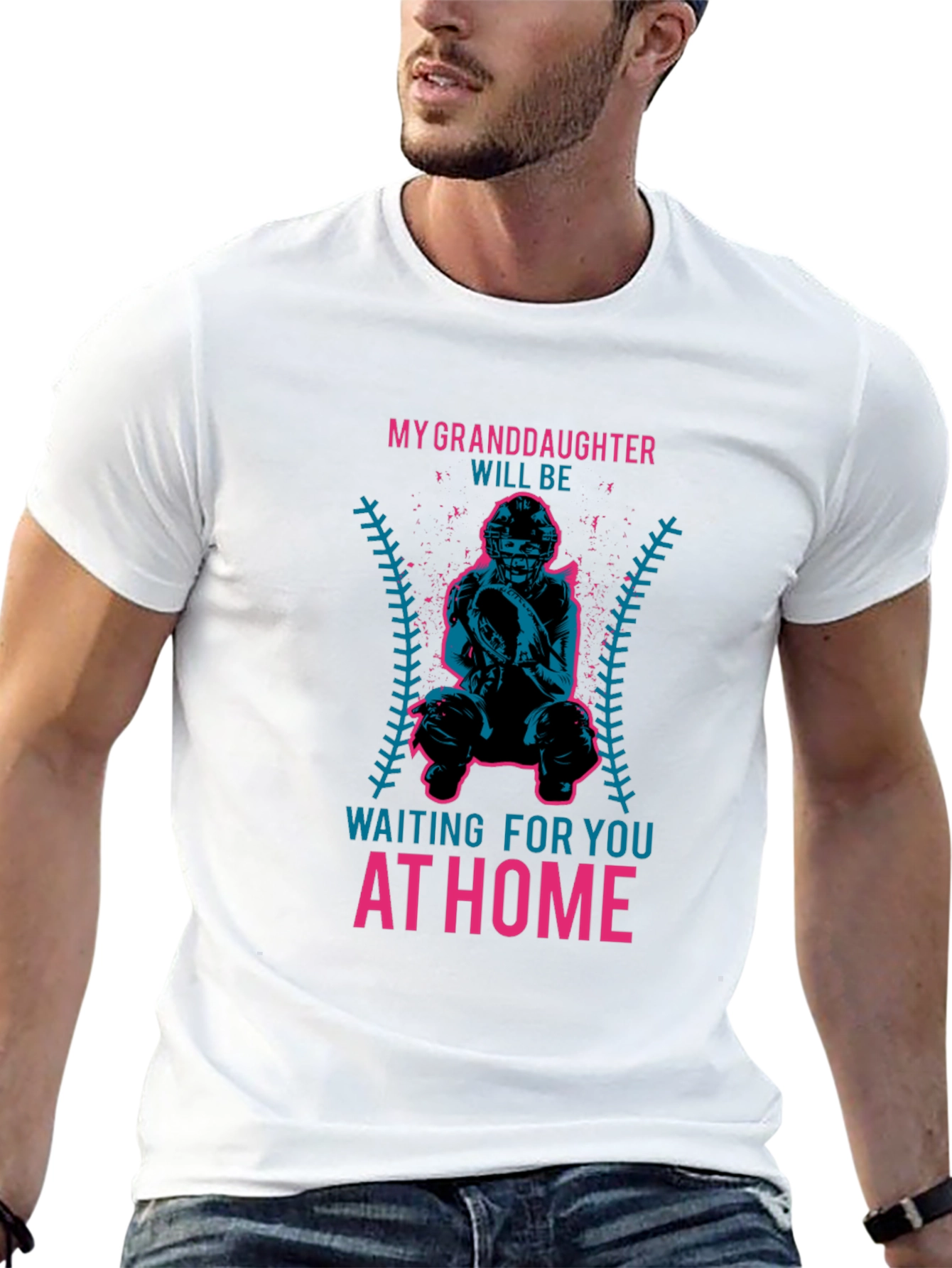 Granddaughter Baseball Catcher T-Shirt