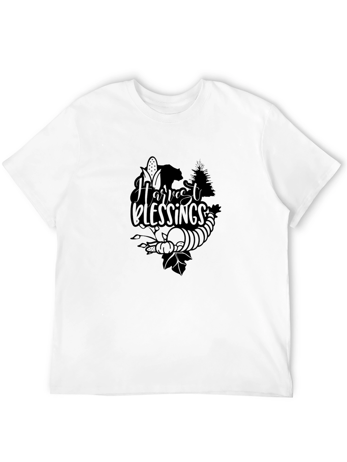 Harvest Blessings Graphic Tee - Thanksgiving T-Shirt