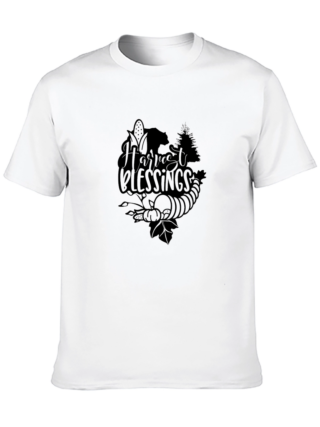 Harvest Blessings Graphic Tee - Thanksgiving T-Shirt