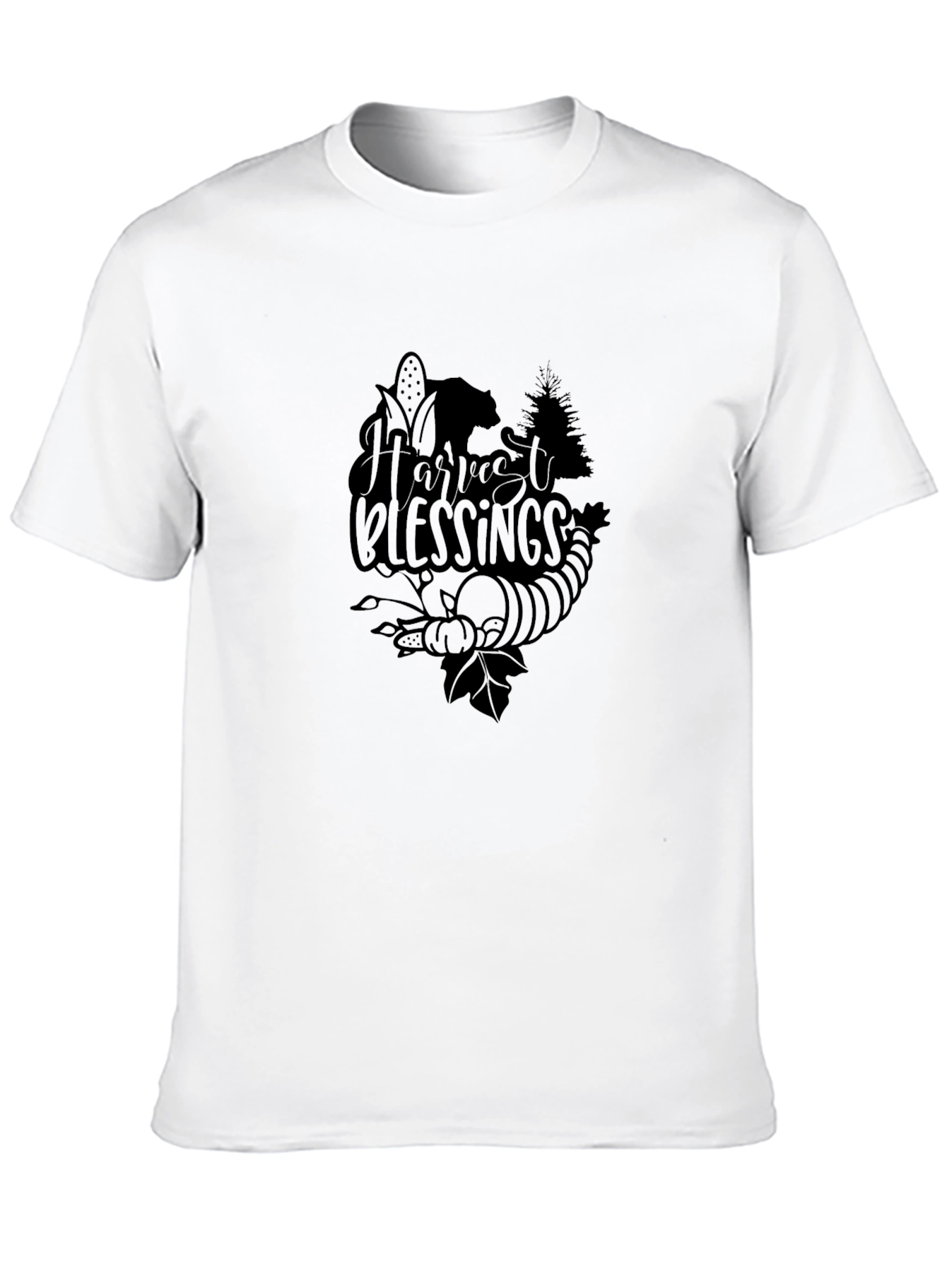 Harvest Blessings Graphic Tee - Thanksgiving T-Shirt