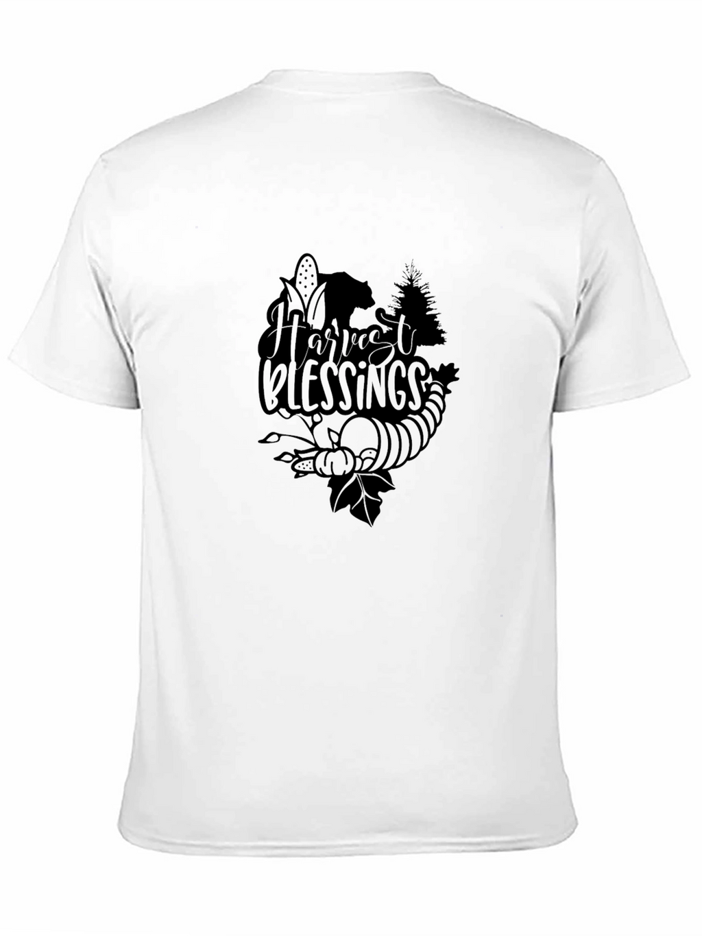 Harvest Blessings Graphic Tee - Thanksgiving T-Shirt