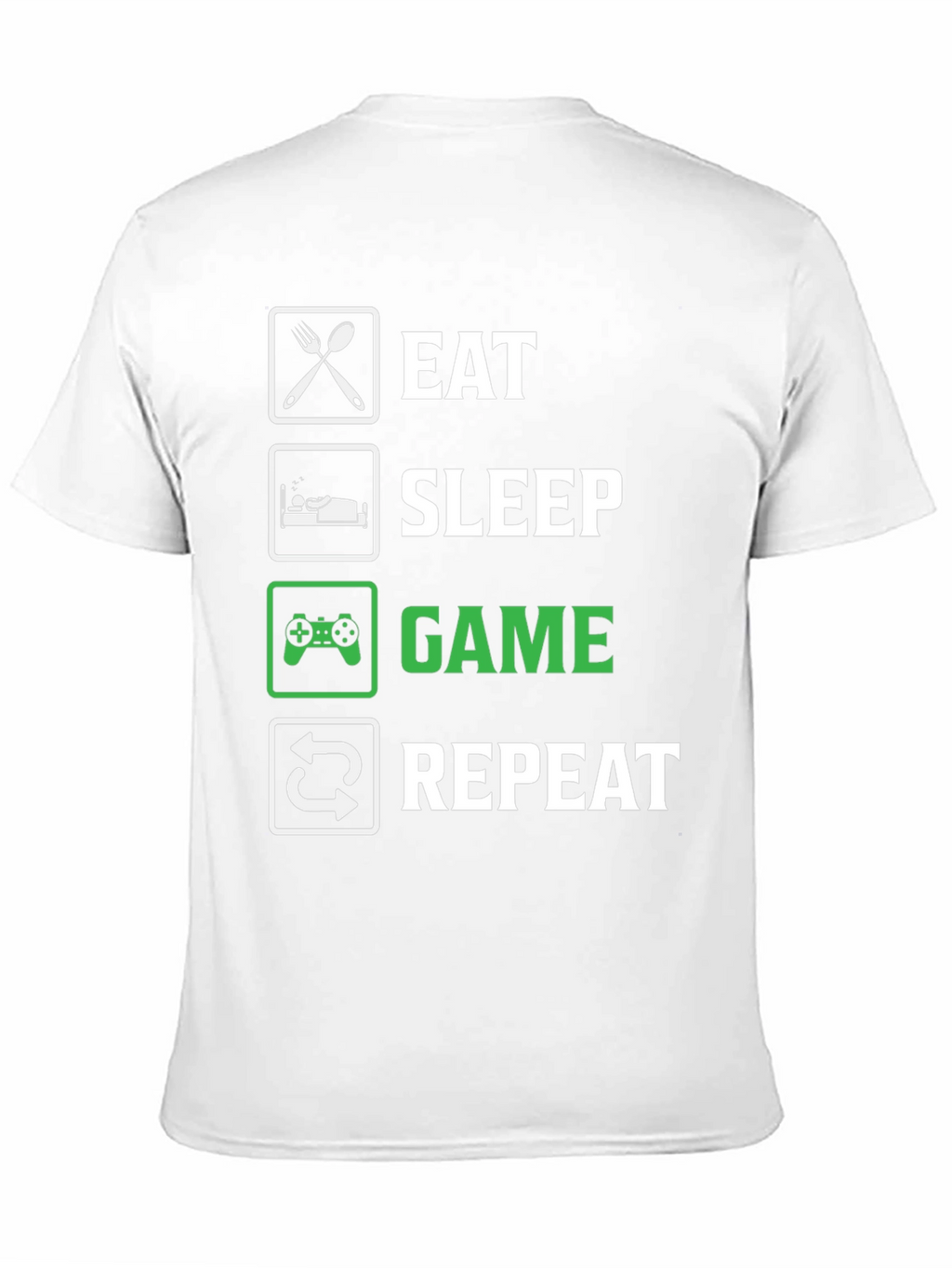 Eat Sleep Game Repeat T-Shirt - Gamer Life