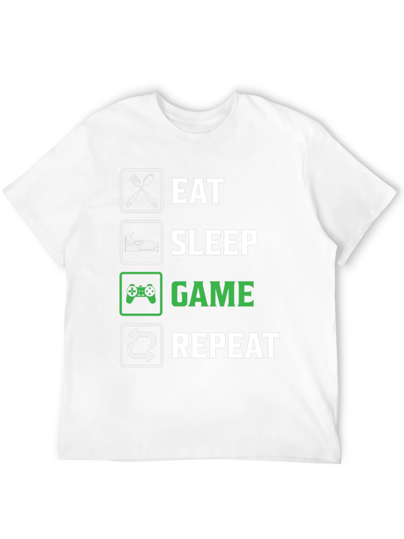 Eat Sleep Game Repeat T-Shirt - Gamer Life