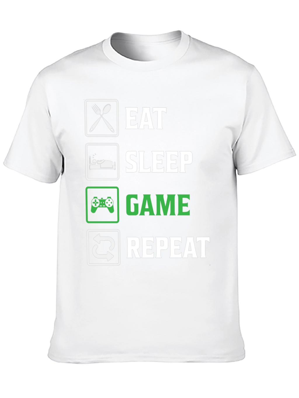 Eat Sleep Game Repeat T-Shirt - Gamer Life
