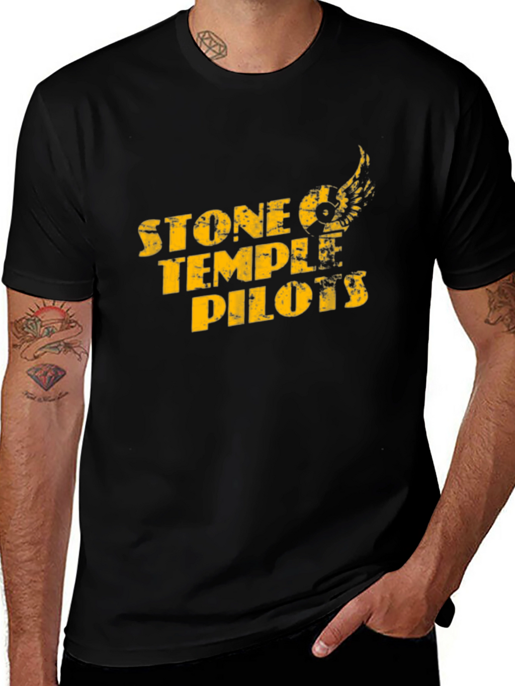 Stone Temple Pilots Black Graphic Tee
