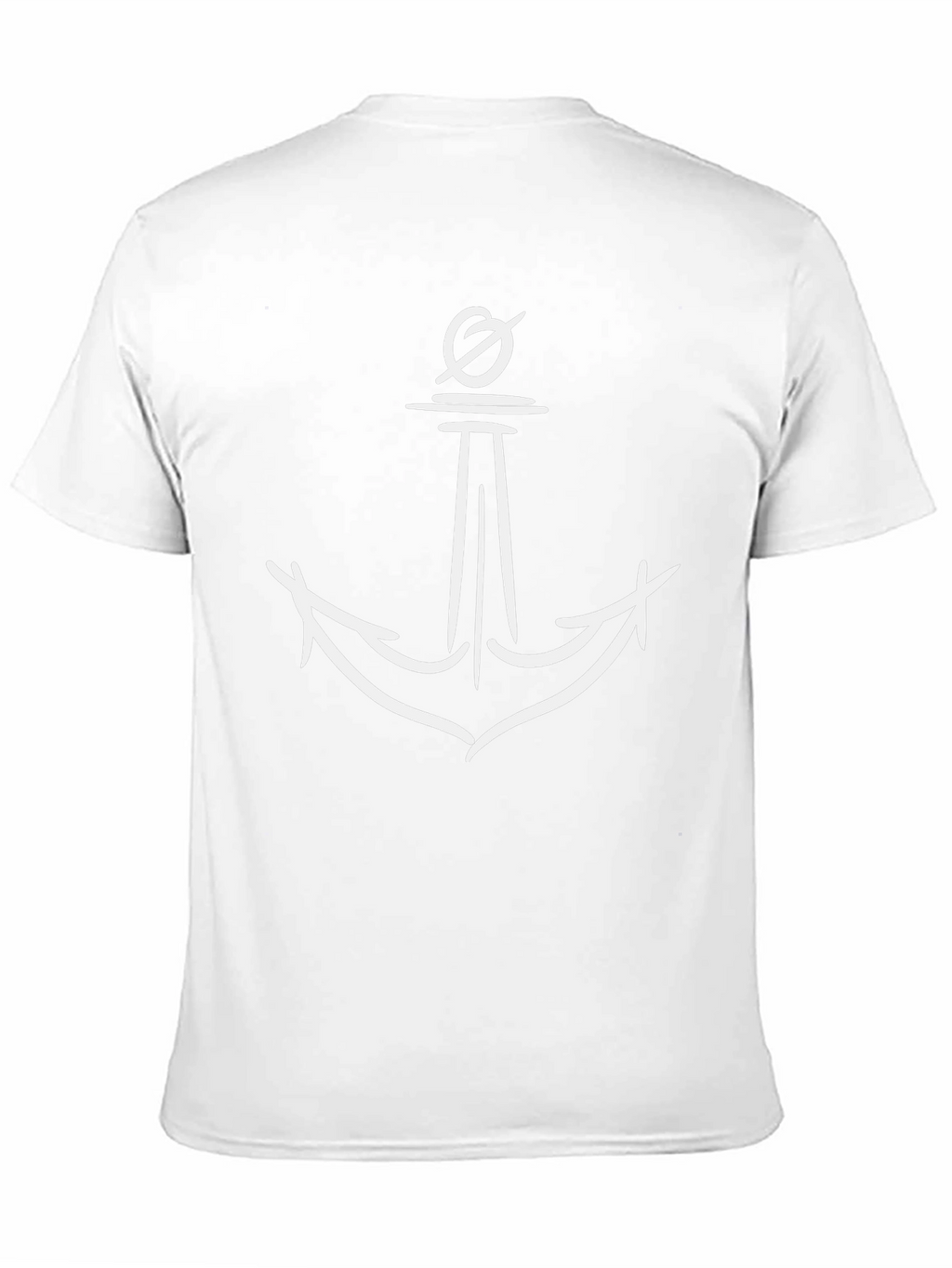 Anchor Graphic Print Mens T-Shirt