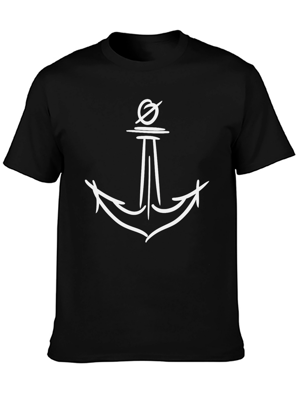 Anchor Graphic Print Mens T-Shirt