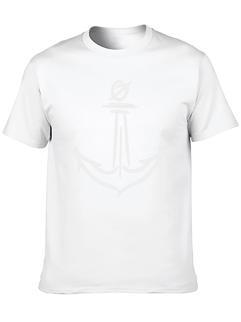 Anchor Graphic Print Mens T-Shirt