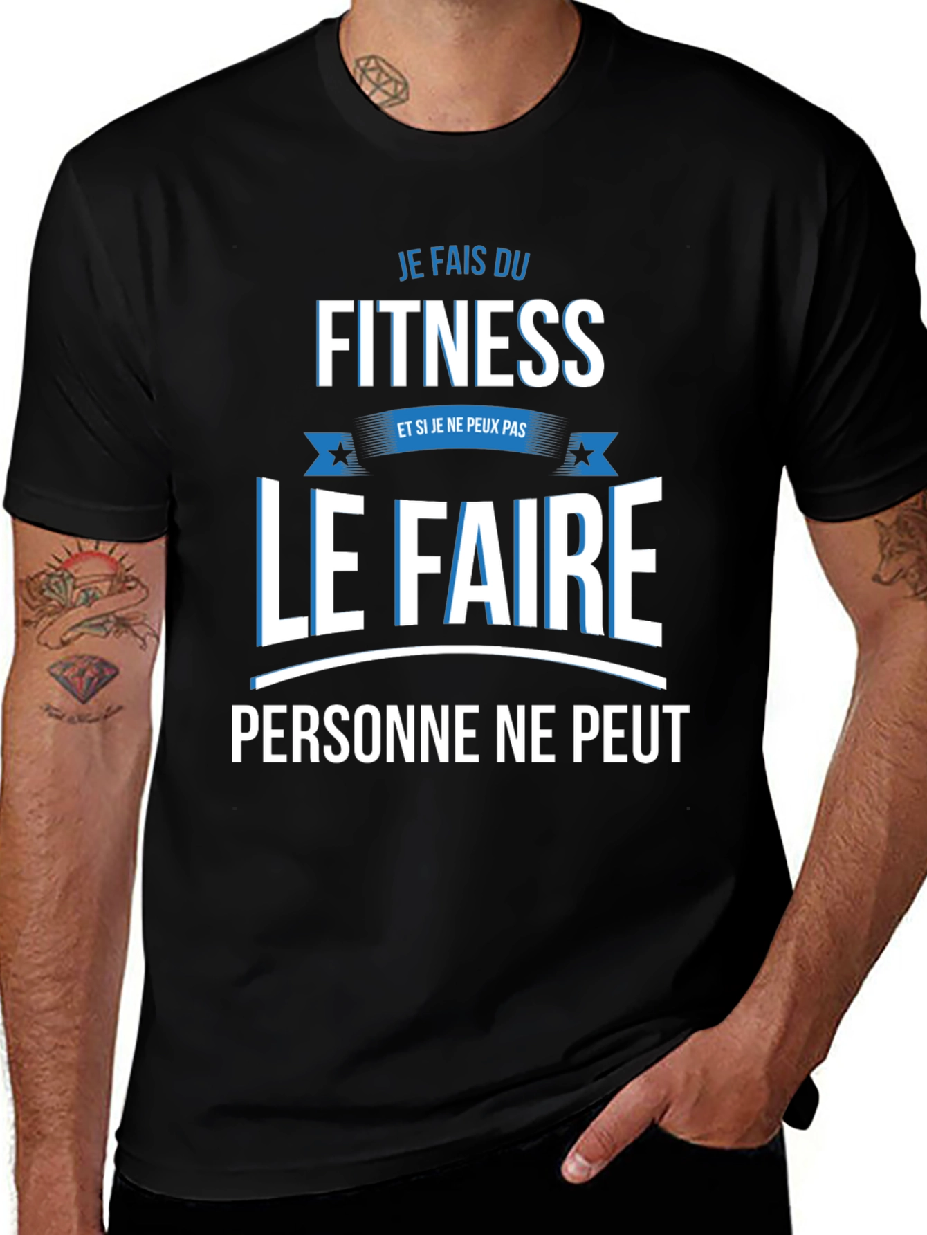 Fitness Fanatic T-Shirt - Je Fais Du Fitness