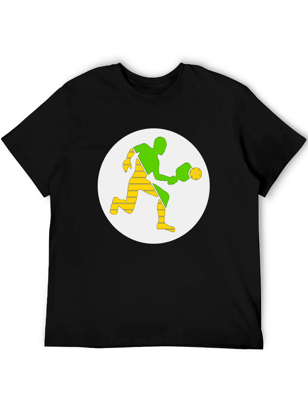 Pickleball Player Graphic Tee - Black