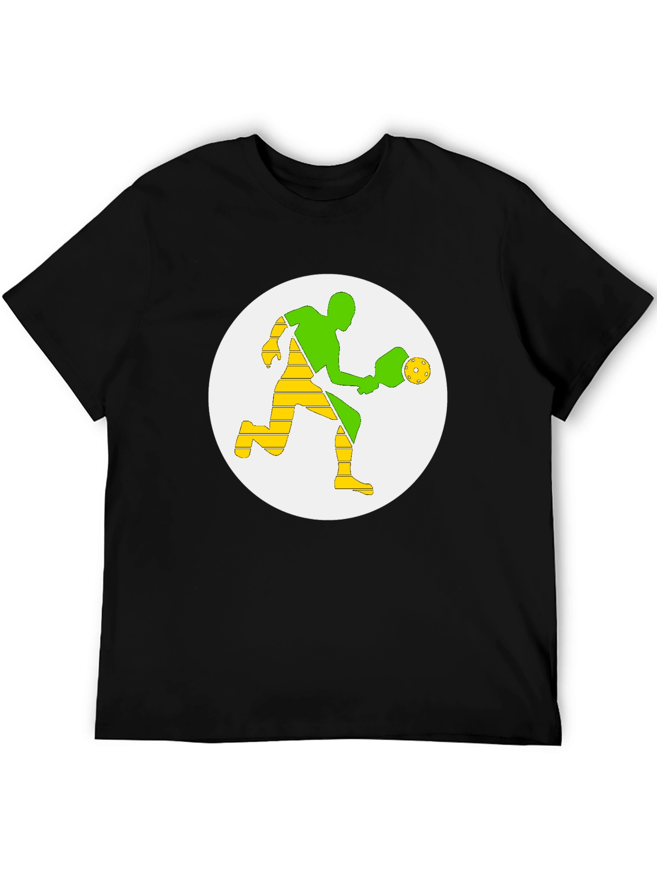 Pickleball Player Graphic Tee - Black