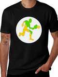 Pickleball Player Graphic Tee - Black