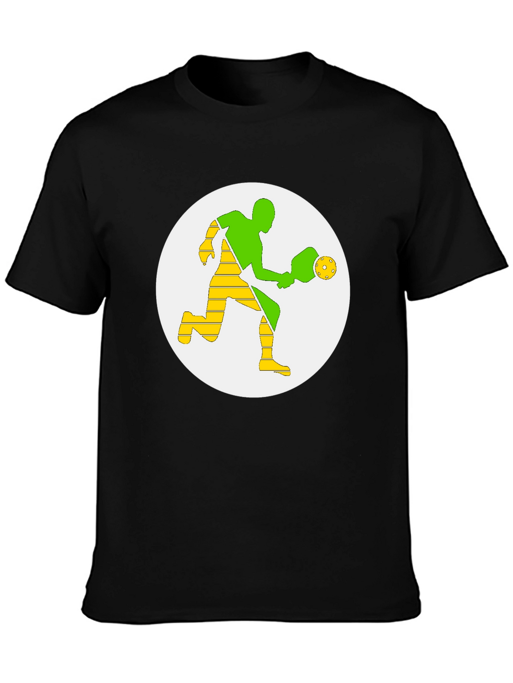 Pickleball Player Graphic Tee - Black