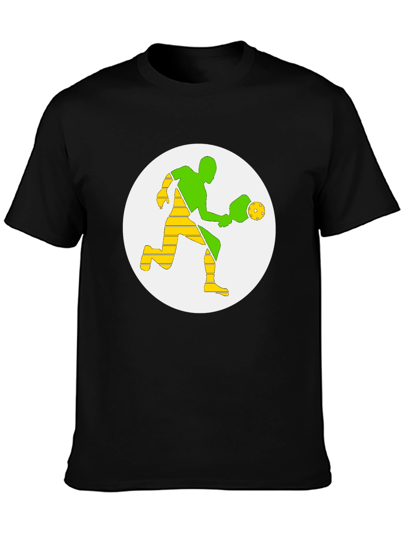 Pickleball Player Graphic Tee - Black