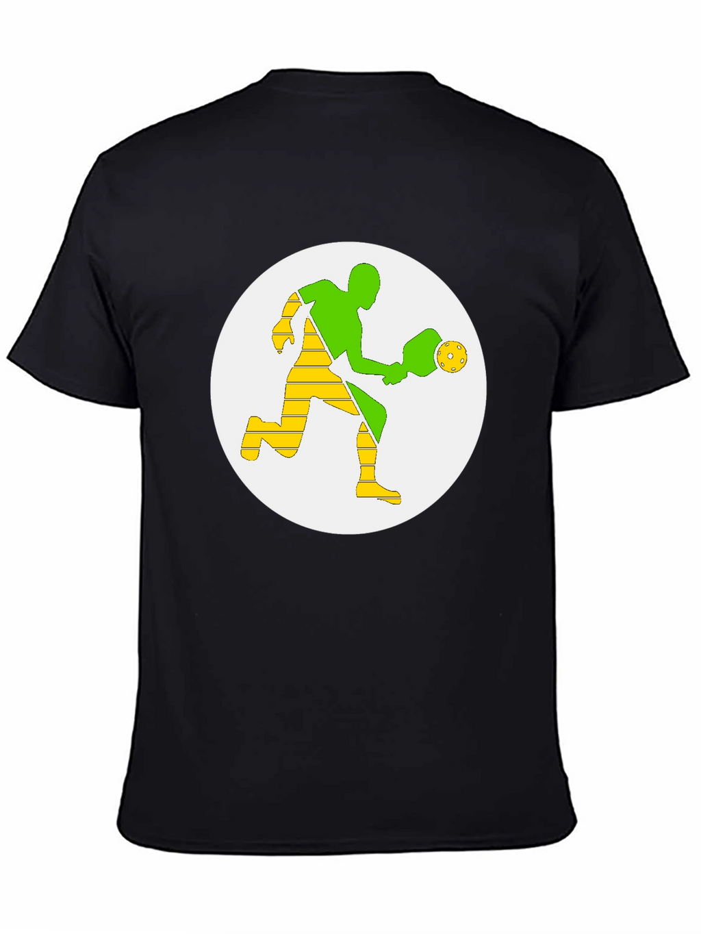 Pickleball Player Graphic Tee - Black
