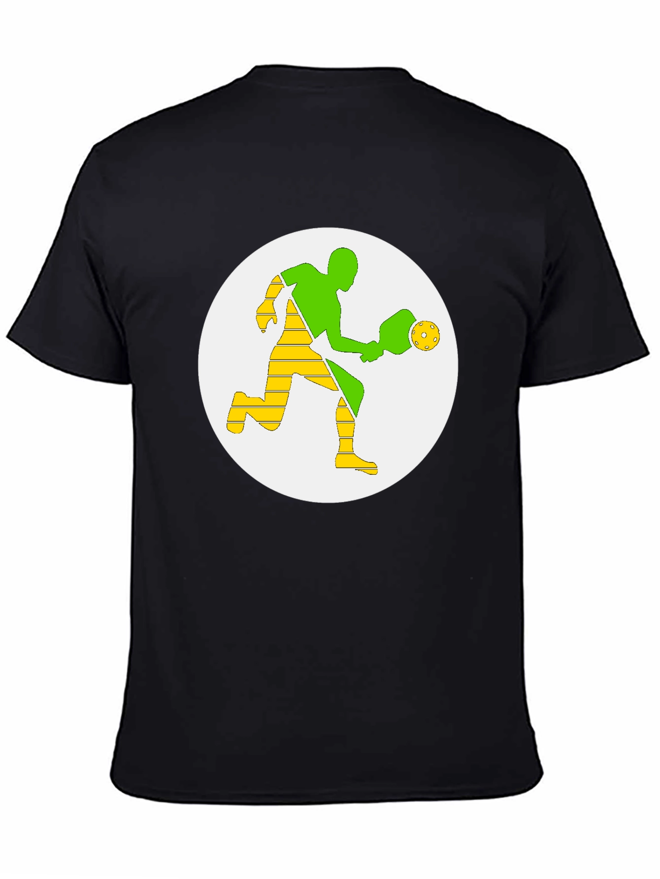 Pickleball Player Graphic Tee - Black