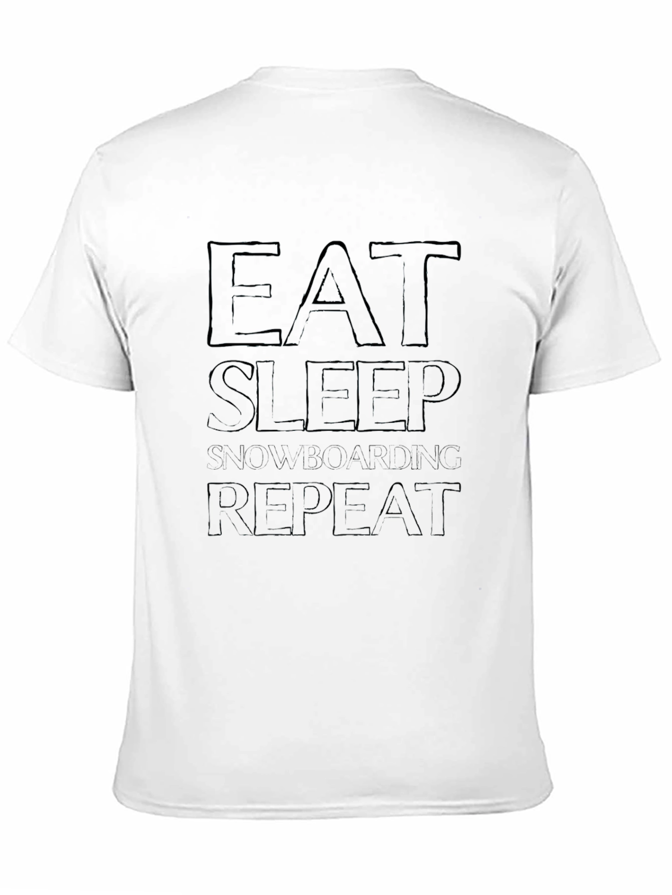 Eat Sleep Snowboarding Repeat Black T-Shirt