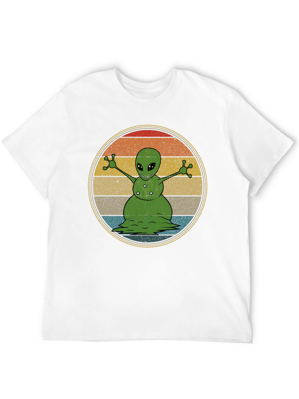 Alien Snowman Graphic T-Shirt