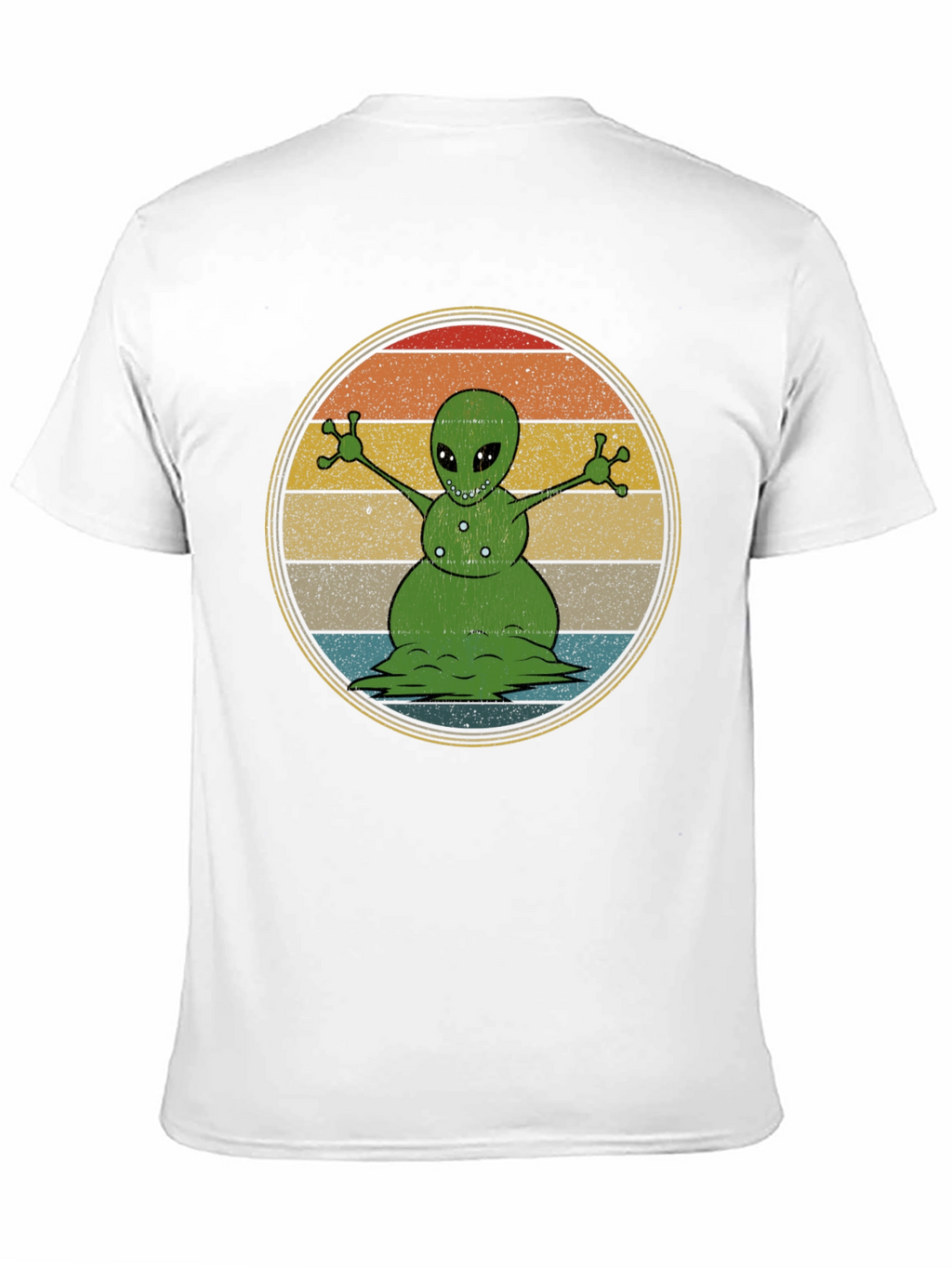 Alien Snowman Graphic T-Shirt