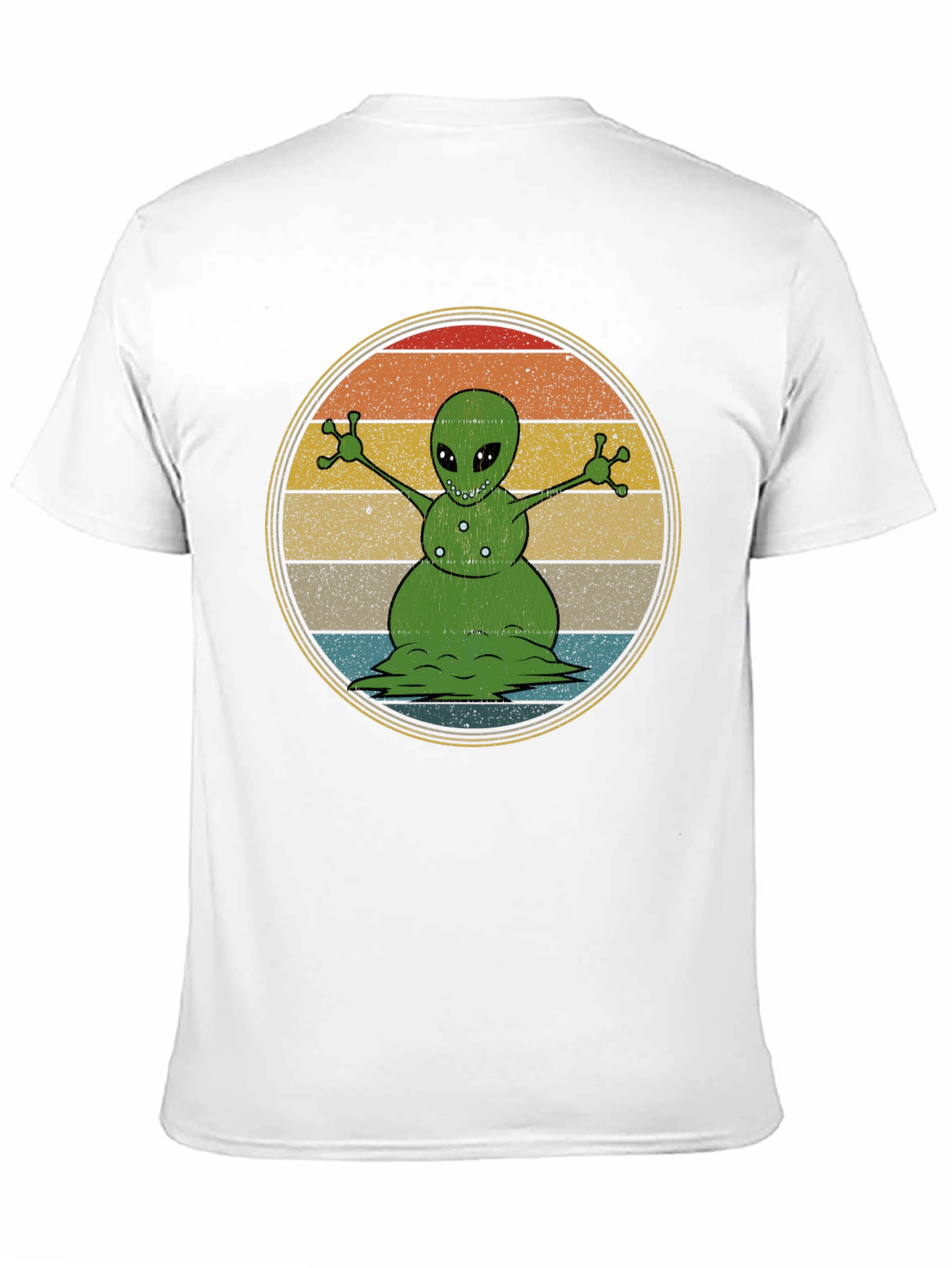 Alien Snowman Graphic T-Shirt