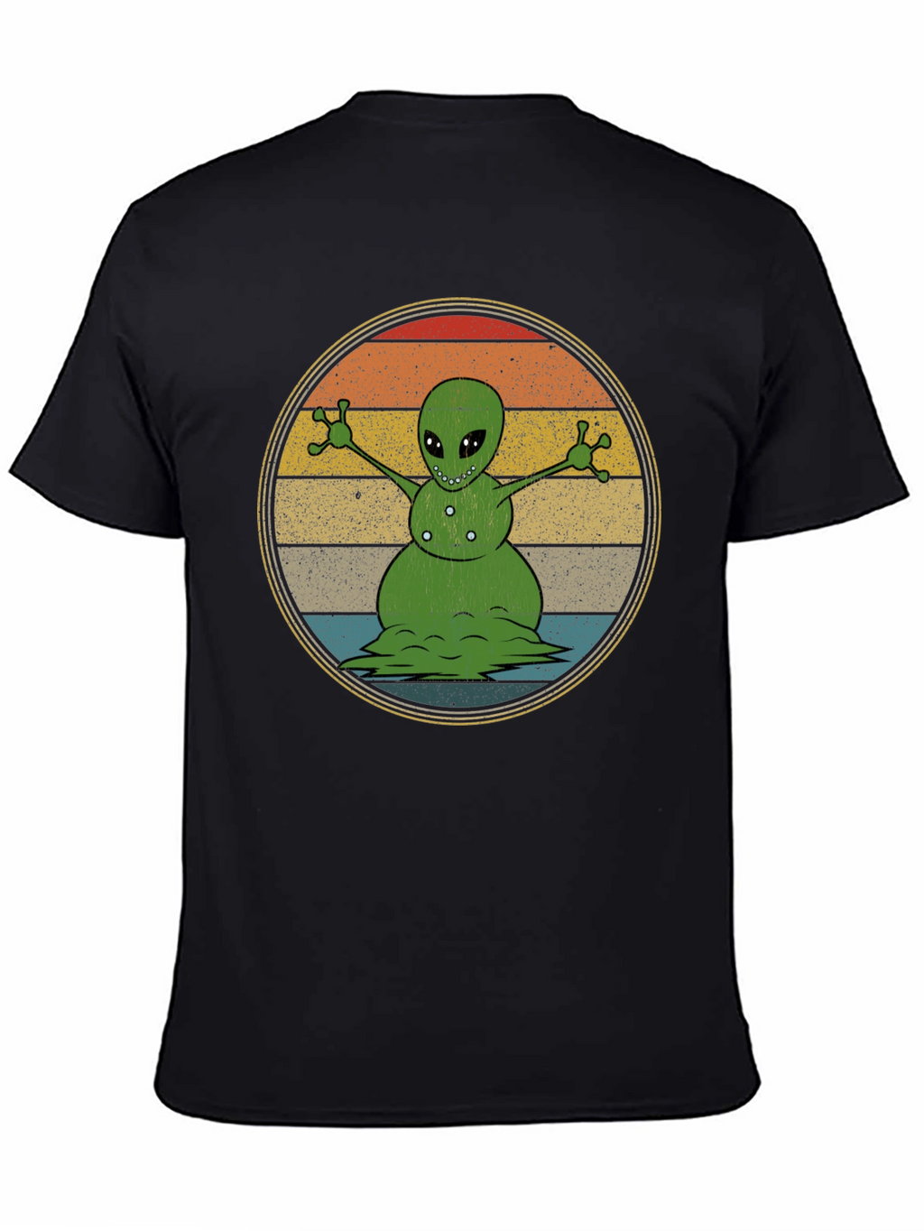 Alien Snowman Graphic T-Shirt